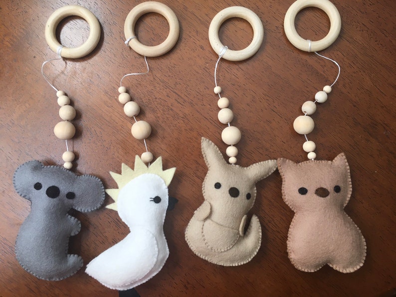 Baby Play Gym Toys Australian Animal Play Gym Toys Etsy Australia