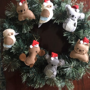 オーストラリアの動物のクリスマス帽子、オーストラリアのガーランド、オーストラリアの動物のクリスマスセットが 10% オフ