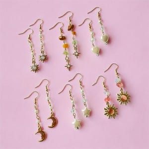 dangle drop earrings! cottagecore, vintage, kidcore, gift, jewelry gifts for teen girls, y2k, indie, retro, coquette, cute