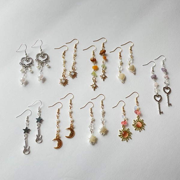 orecchini pendenti! cottagecore, vintage, kidcore, regalo, gioielli per ragazze adolescenti, y2k, indie, retrò, civettuola, carina