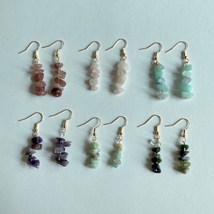 crystals earrings! crystal necklace, ring, bracelet, jewelry, dangle, cottagecore, gift, jewelry gifts for teen girls, y2k, indie, coquette