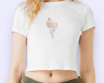 Dollette coquette baby T-shirt tanktop! coquette kamerinrichting, kleding, sieraden, jurk, telefoonhoesje, top, shirt, ketting, meisjeskleding in de binnenstad