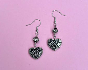 Vintage Earrings! Bohemian earrings, fairycore earrings, whimsical earrings, dangle earrings, handmade earrings, cottagecore earrings, Y2K