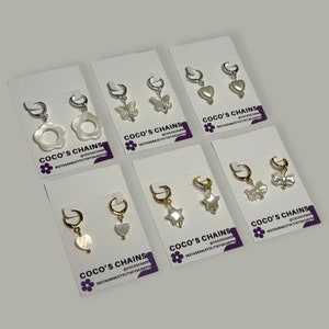 Perlenkokette Ohrringe! Perlenohrhänger, kokett Raumdekor, kokett Kleidung, kokett Schmuck, kokett Schleife, Kleid, Oberteil, Ballettkern