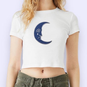 downtown girl moon baby tee! downtown girl clothes, aesthetic, posters, jewelry, shirt, necklace, candle, room decor, coquette clothing, y2k