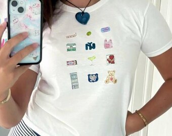 dollette coquette baby tee tank top! coquette room decor, coquette clothing, jewelry, dress, phone case, necklace, downtown girl clothes