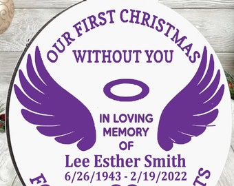 Custom Memorial Christmas Ornament