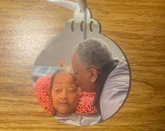Custom Photo Christmas Ornament