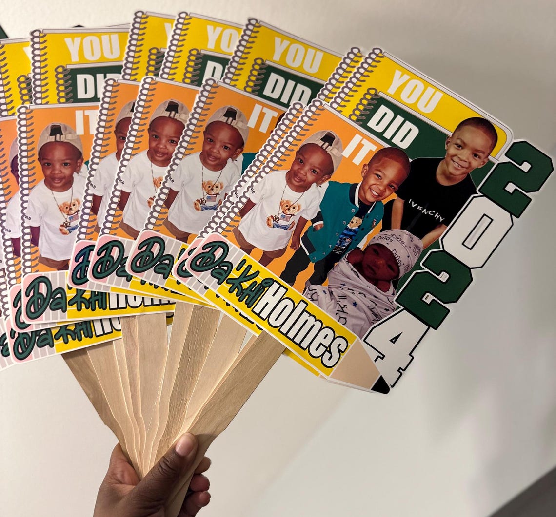Custom Graduation Fans - Etsy