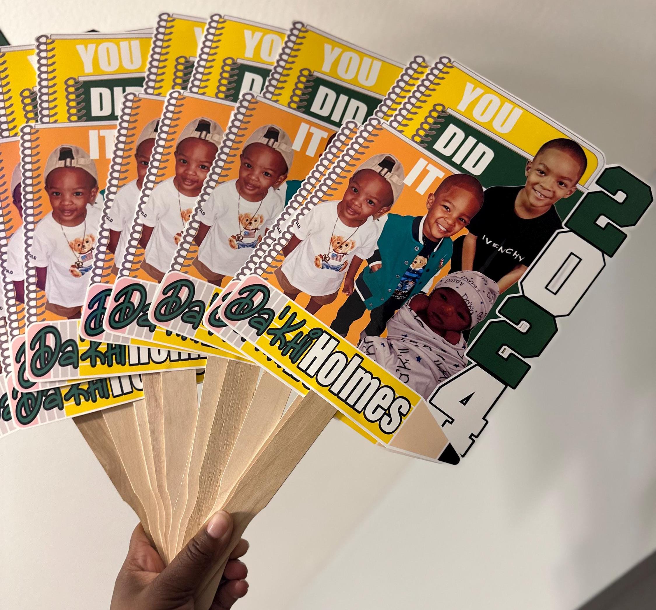 Custom Graduation Fans - Etsy