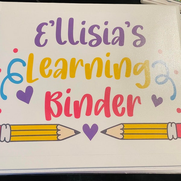 Kindergarten Learning Binder w/ Tracing
