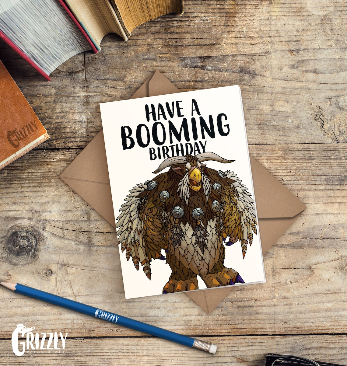 World of Warcraft Birthday Card Have a Booming Birthday Etsy