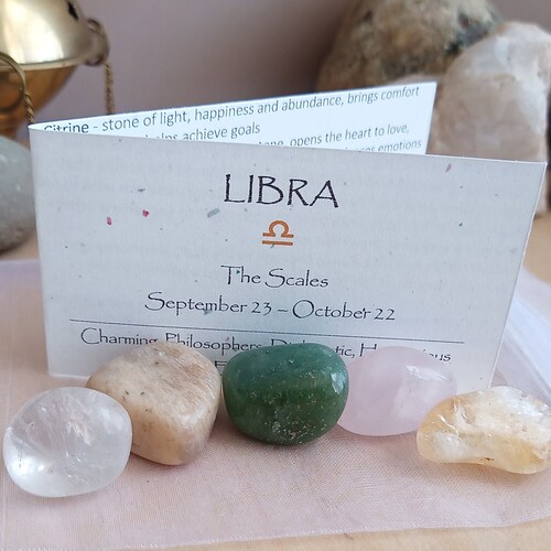 Virgo Zodiac Astrology Crystal Set Amethyst Clear Quartz Etsy