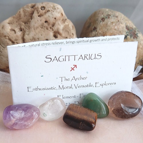 Custom Sagittarius Zodiac Crystal Kit Etsy