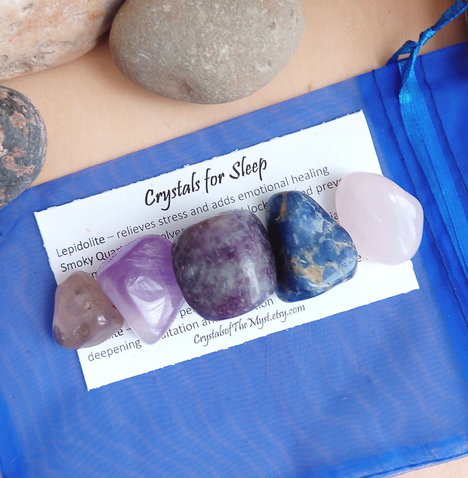 Crystal Set for Sleep Peaceful Dreams Calm Sleep Crystals Etsy