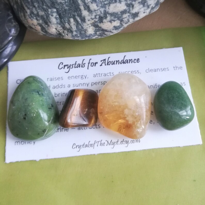 Abundance Prosperity Wealth Success Gemstone Set B70