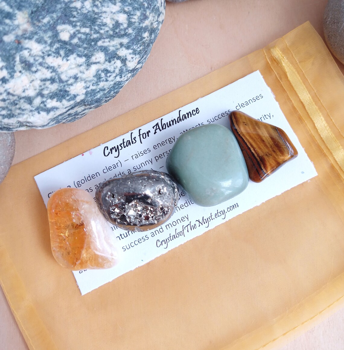 Crystals for Wealth Crystal Set for Abundance Success Etsy