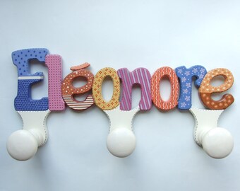 Patere Bois Enfant Etsy