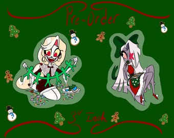 IN HAND Hazbin Hotel Holiday Stickers