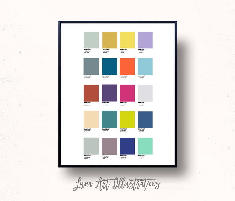 PANTONE COLOR Fall/Winter 2020/2021 Palette Pantone Fashion Etsy