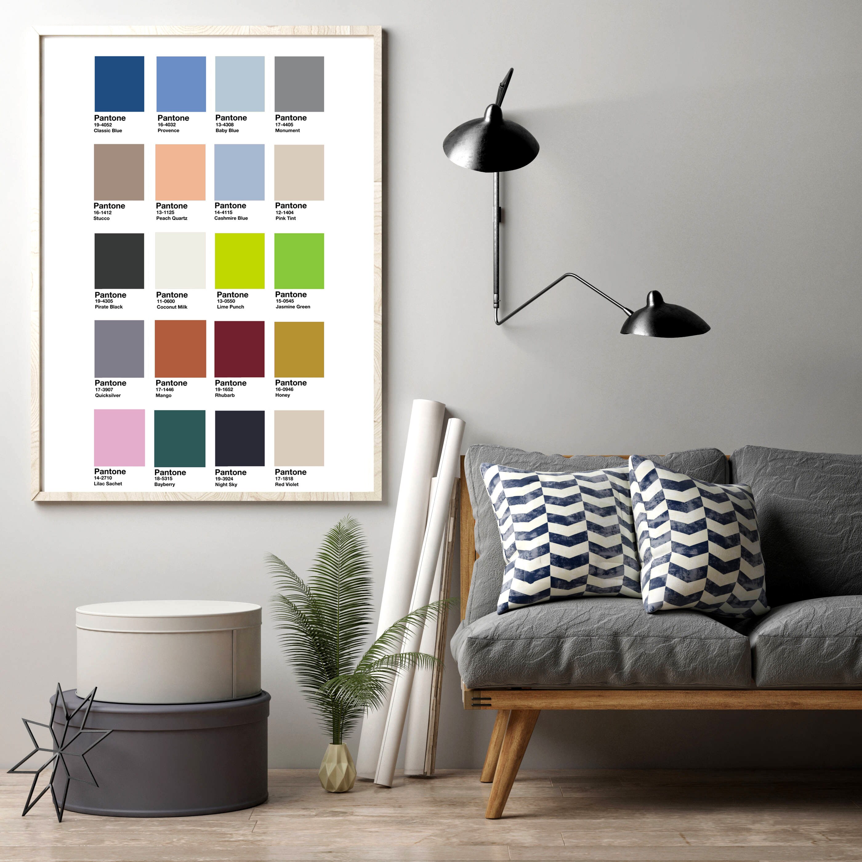 COLOR PANTONE Fall/Winter 2020/2021 Palette Pantone Fashion | Etsy