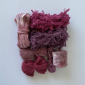 Berry Bliss Fiber Pack - Kit de tissage de fils volumineux et de mèches