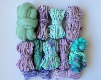 Unicorn Dreams Fibre Pack - Weaving Yarn and Roving Kit