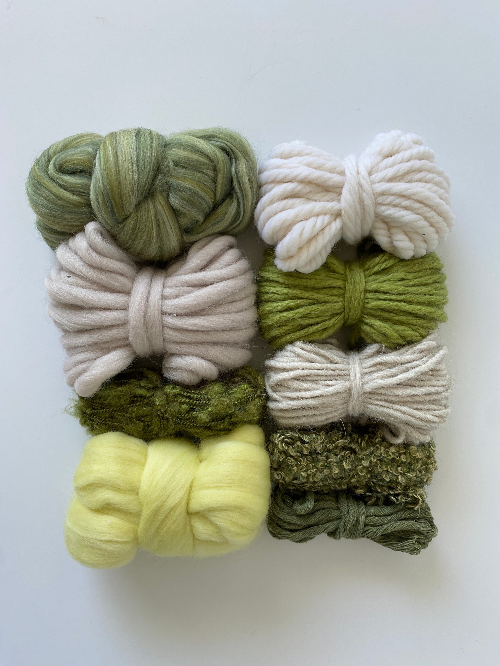 Meadow Fibre Pack - Weaving Bulky Yarn and Roving Kit - Etsy
