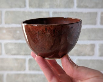 Pottery Bowl | Rust red sauce bowl | Handmade ceramic bowl