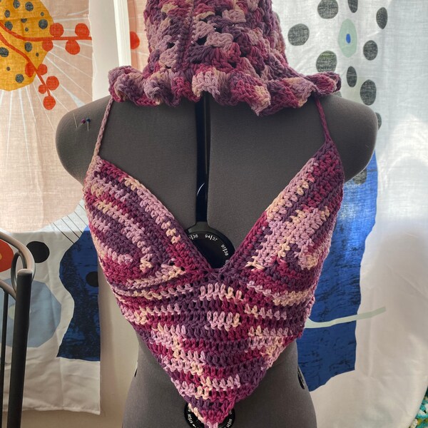 2 Piece Crochet Set Etsy