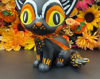 Jumbo Vintage Halloween Cat Figure Adopt