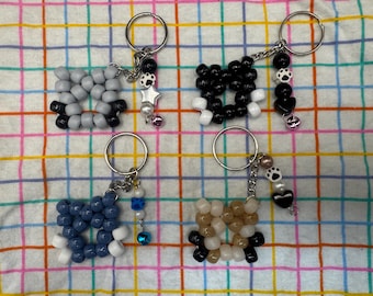Custom Pet Cat Kandi Keychains
