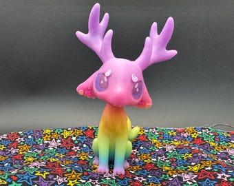 Rainbow Glow In The Dark Wendigo Cryptid Figure Adopt
