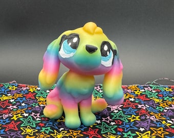 Rainbow Glow In The Dark Cocker Spaniel Figure Adopt