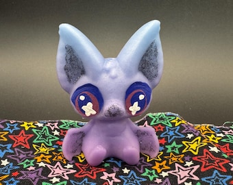 Purple and Blue Glow In the Dark Vamprie Bat Figure Adopt