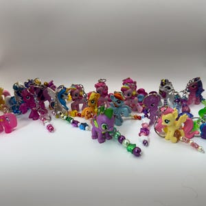 My Little Pony Figure Inspired Keychains Cute Ponies MLP
