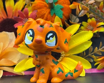 Halloween Pumpkin Puppy Figure Adopt