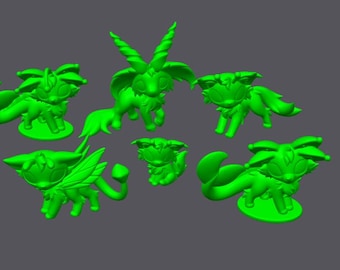 Alien Creature Figure Bases | DIY Paintable | Leylina Figurines