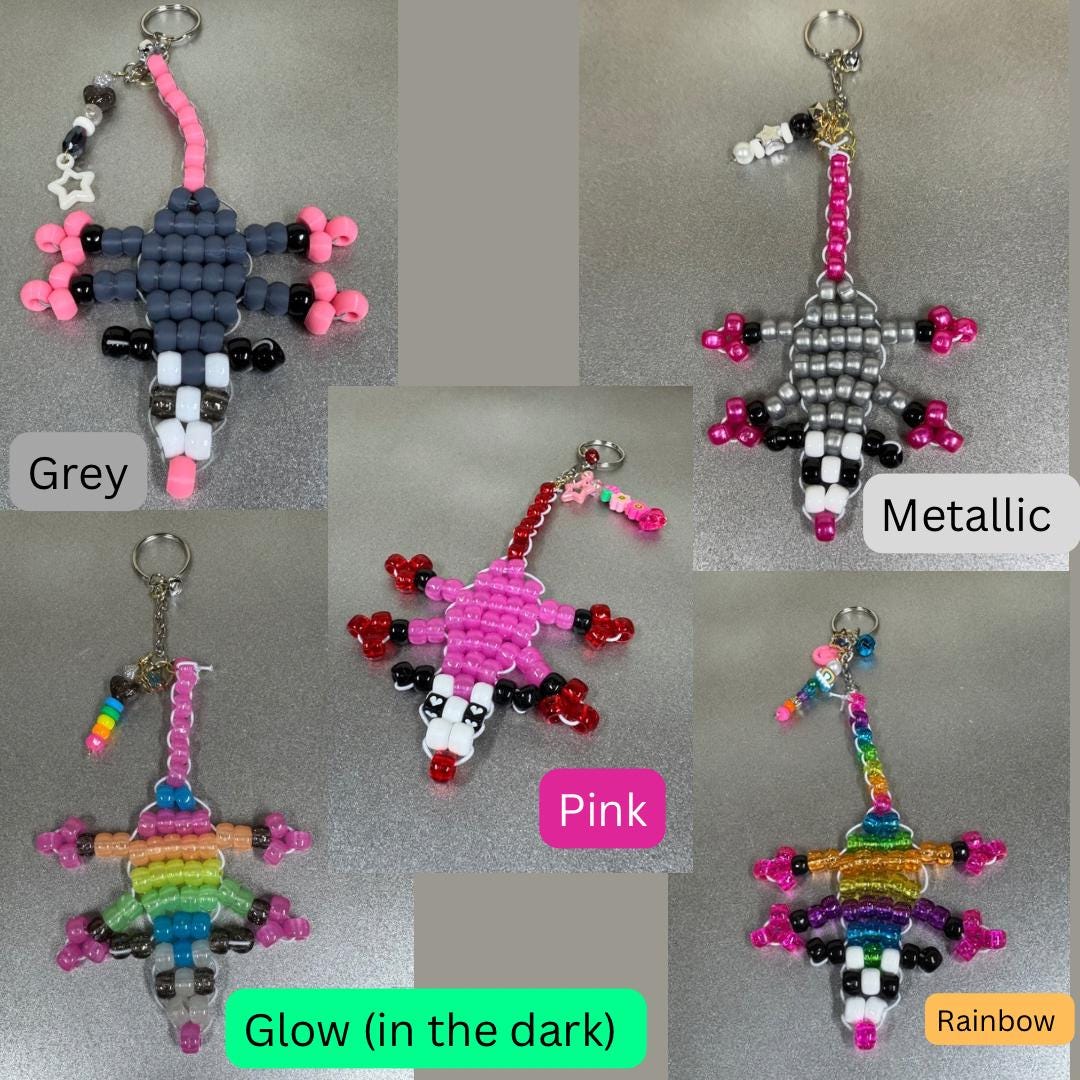 Kidcore Keychains Opossum Kandi Friend Keychains Customizable Kidcore Cutie Kandi ...