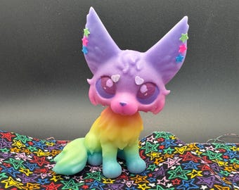 Rainbow Glow In The Dark Maine Coon Figure Adopt
