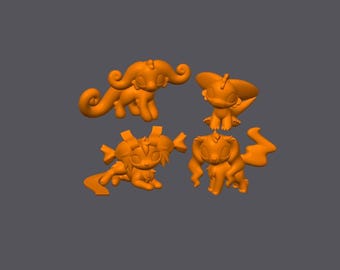 Halloween Creature DIY Figure Bases Leylina Figurines Supupnatural | Candy Spirit | Candy Corn Monster | Gummy Monster