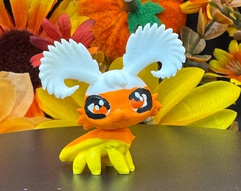 Feather Horned Beetle Candy Corn Halloween Figure Adopt