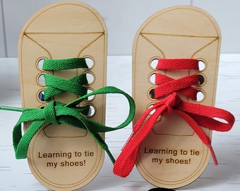 Shoe Lacing Board, Practice Tying Shoelaces, Kids Life Skills Activities, Learn How To Tie Shoes, Helpful Educational Tool, Made To Last