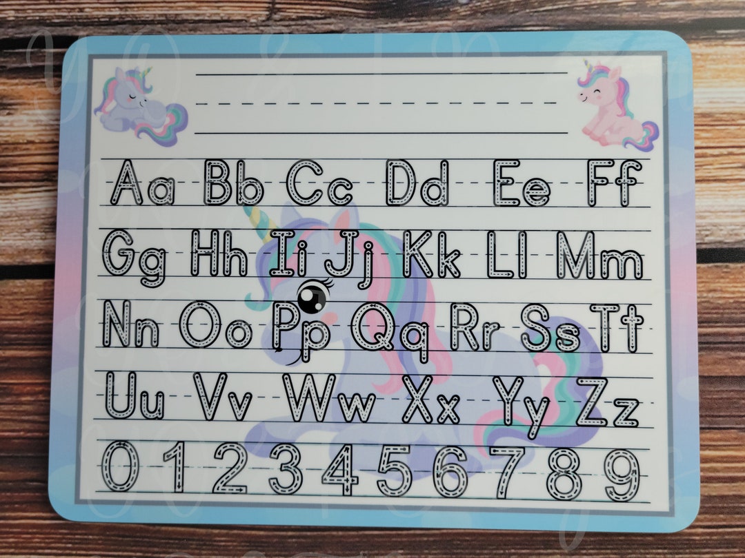 ABC Letter Tracing Alphabet Board Dry Erase Mat Trace Letters Neat