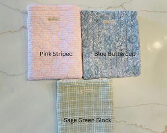 Quilted Book/IPad Sleeve, Bible cover, Book Holder, Reading Accessories