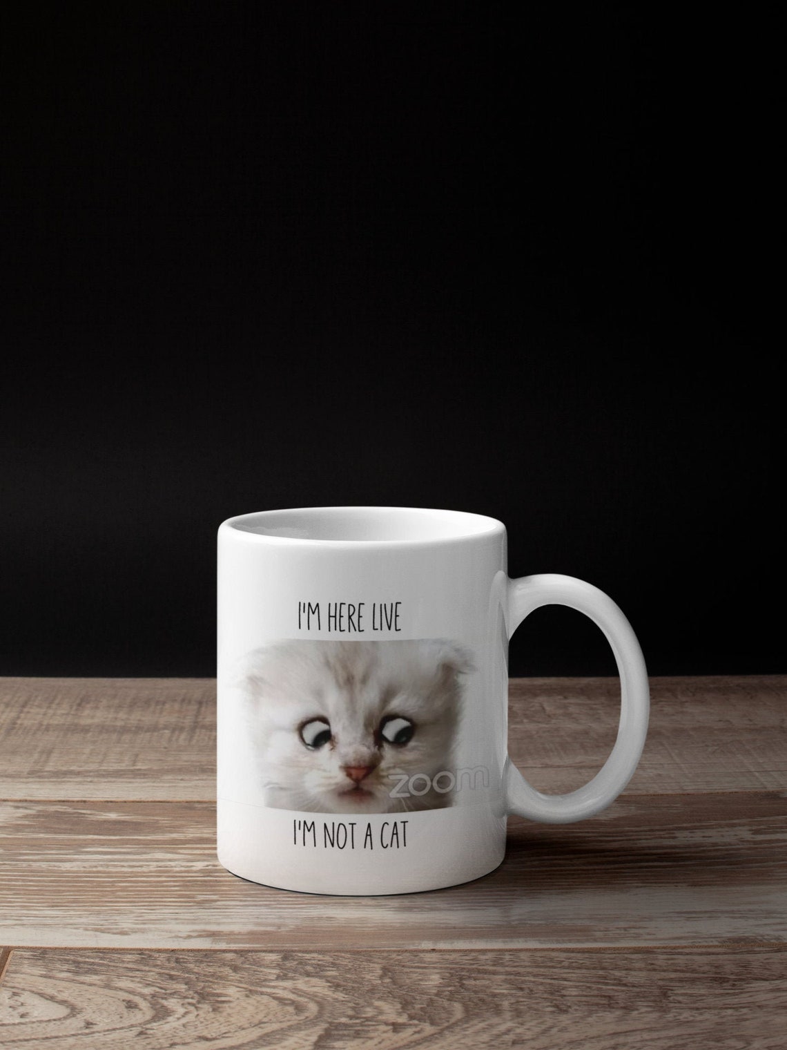 Im Here Live Im Not a Cat Viral Zoom Filter Meme Mug. Funny | Etsy