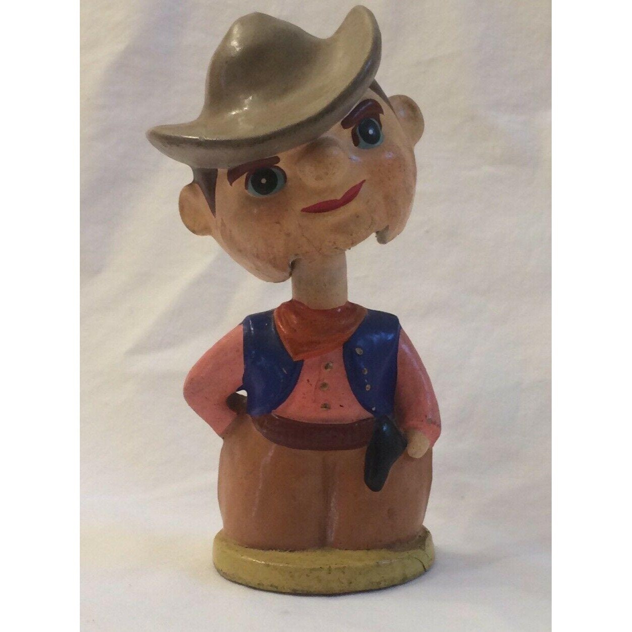 Vintage Bobble Head Papier Mache Cowboy Made in Japan Etsy