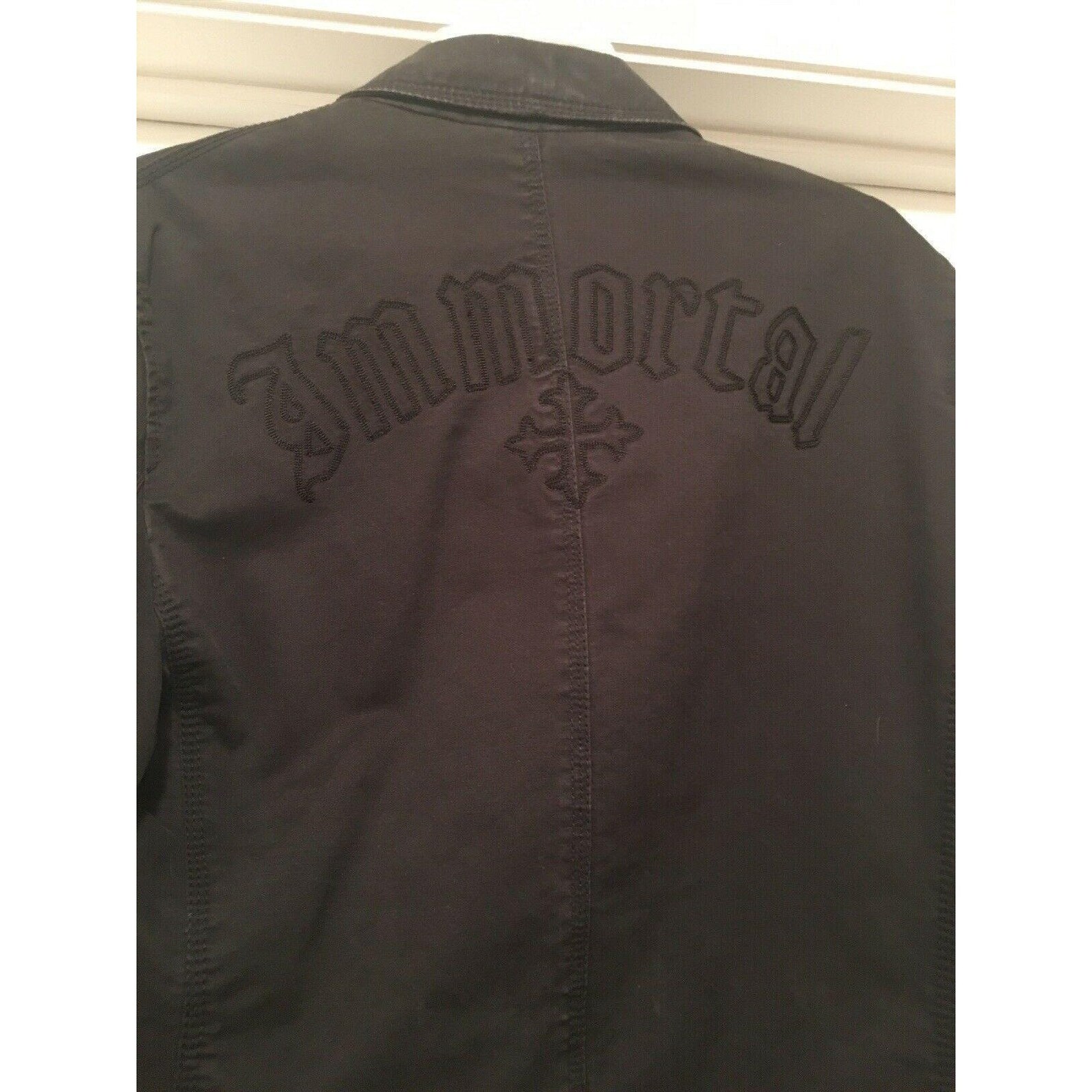 Immortal Mens Black Jacket. Red Lining. Size Small Etsy