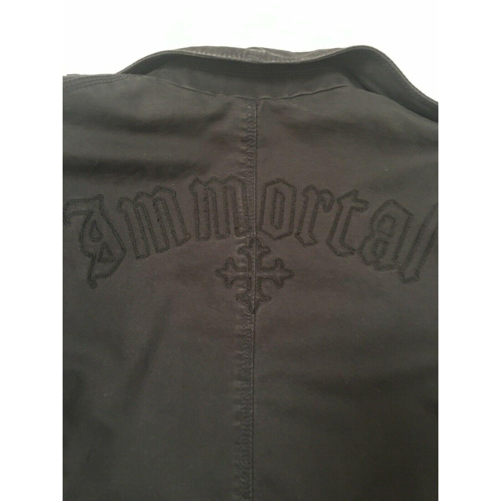 Immortal Mens Black Jacket. Red Lining. Size Small Etsy