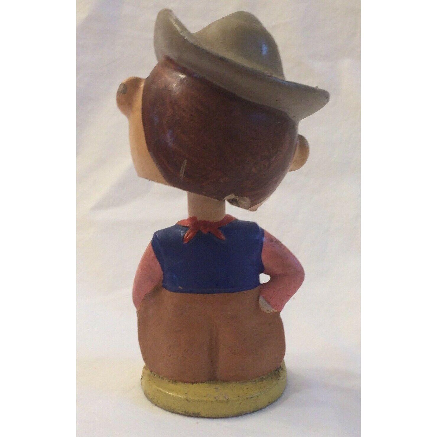 Vintage Bobble Head Papier Mache Cowboy Made in Japan Etsy